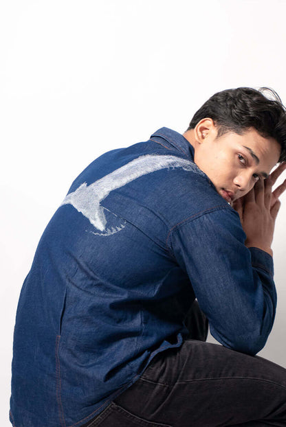 Hault Legacy denim shirt styled in perfect fit design