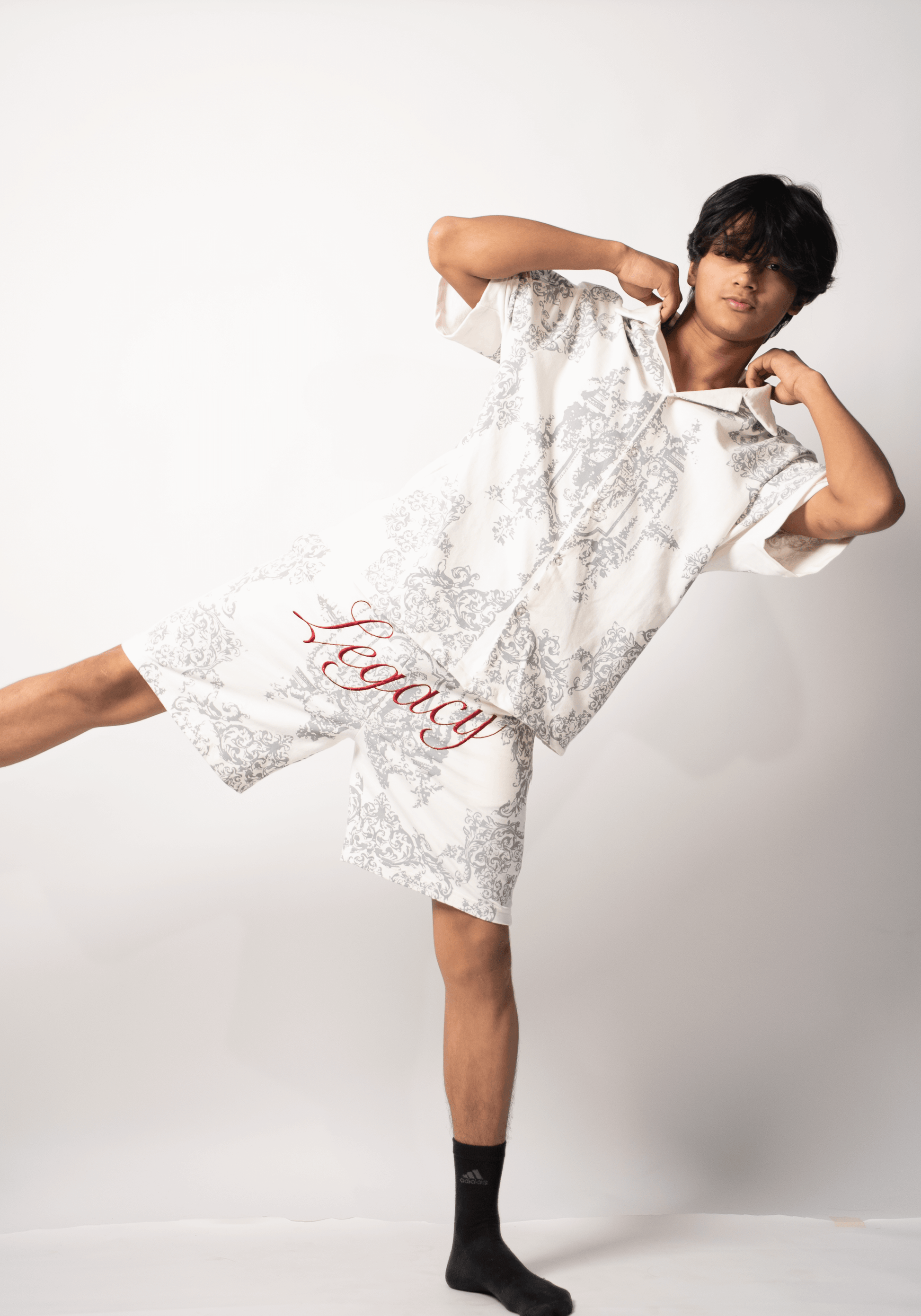 Legacy Printed Shorts full front view